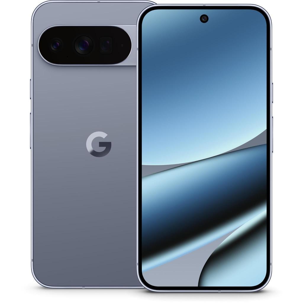 A Google Pixel 10 Pro Refurbished Phone, in grey color, displayed over a white background.